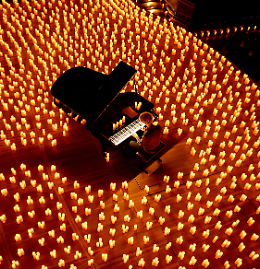 Musica sotto le stelle a lume di candela
