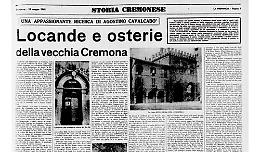 Locande e osterie della vecchia Cremona in uno studio di Cavalcabò