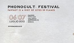 Brescia. Festival Phonocult il 5 e 6 luglio 