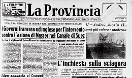 Il governo egiziano di Nasser vuole nazionalizzare il Canale di Suez. Francesi e inglesi non ci stanno