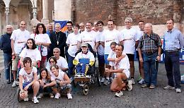 I maratoneti della solidarietà, l'arrivo a Caravaggio