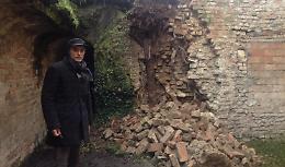 Le mura venete cadono a pezzi
Frana il torrione Porta Serio