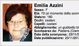 La scomparsa di Emilia Azzini 
finisce a 'Chi l'ha visto?' su Raitre