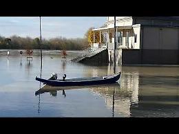 VIDEO La piena del Po a Casalmaggiore (25/11/2019)