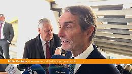 Milano-Cortina, Fontana "I lavori procedono bene, siamo tranquilli"