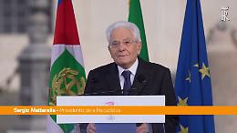 Mattarella "Sentiamo l'urgenza di pace tra i popoli"