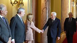 Mattarella riceve Meloni e ministri al Quirinale in vista del Consiglio Europeo