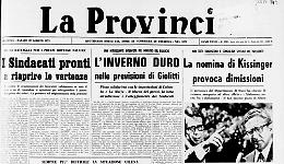 L'inverno duro nelle previsioni di Giolitti - Henry Kissinger nominato consigliere speciale del Presidente Usa