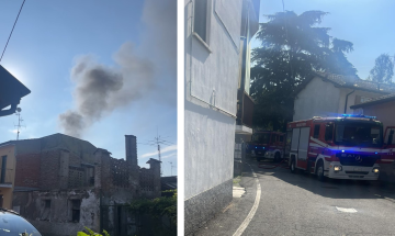 Venticinquenne ustionato mentre tenta di domare un incendio in garage