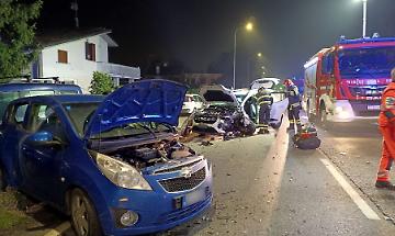 Due schianti: 5 feriti in mezz&rsquo;ora