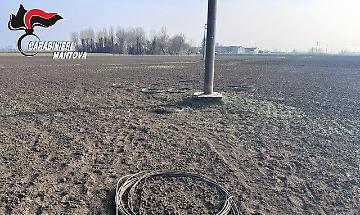 Rubati 10mila metri di cavi di rame dai tralicci dell&rsquo;alta tensione