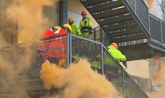 Esercitazione alla Emilio Biazzi, pioggia e vento non fermano la Protezione civile