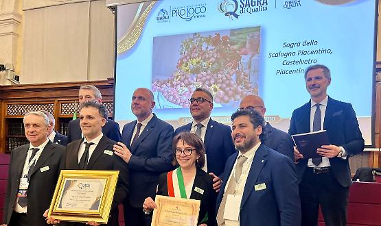 La Sagra dello scalogno piacentino premiata a Roma tra le manifestazioni di qualit&agrave; nazionale