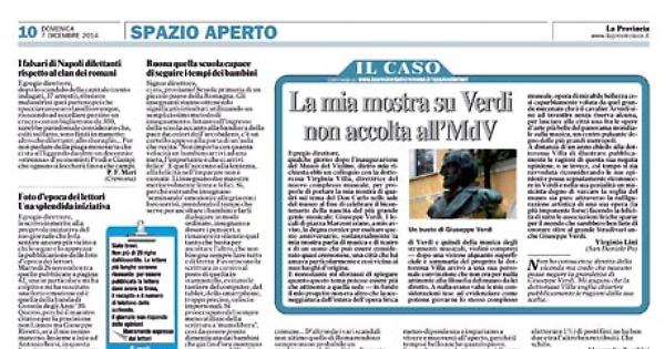 Lettera ad un giornale