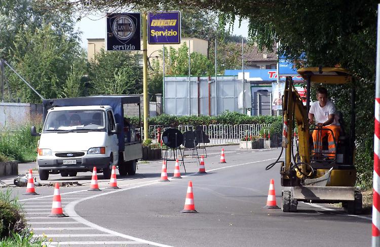 Il cantiere in viale Europa