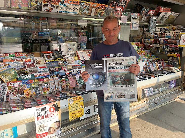Giorgio Volpi edicola Castelvetro