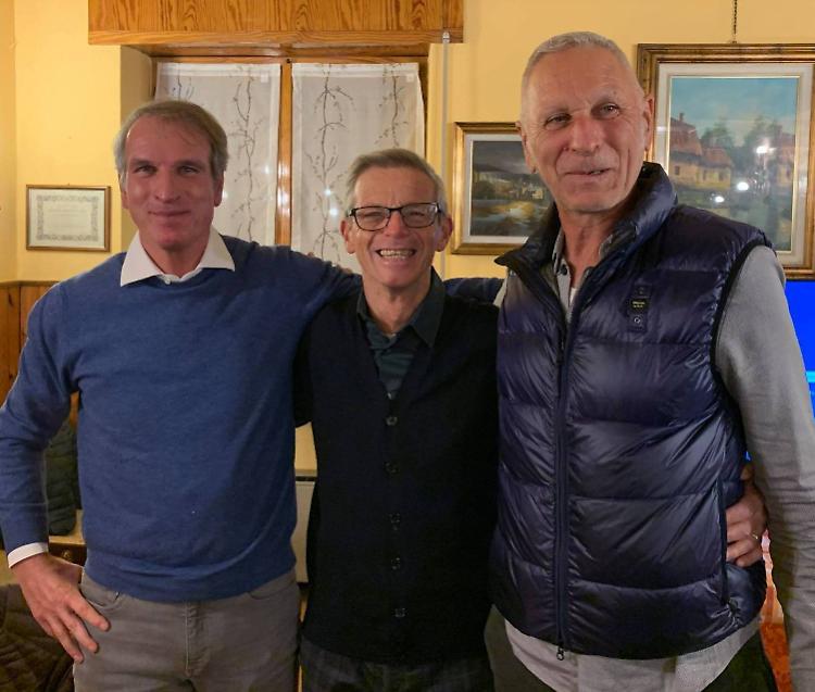 Mario Montorfano, Claudio Bencina ed Enrico Pionetti