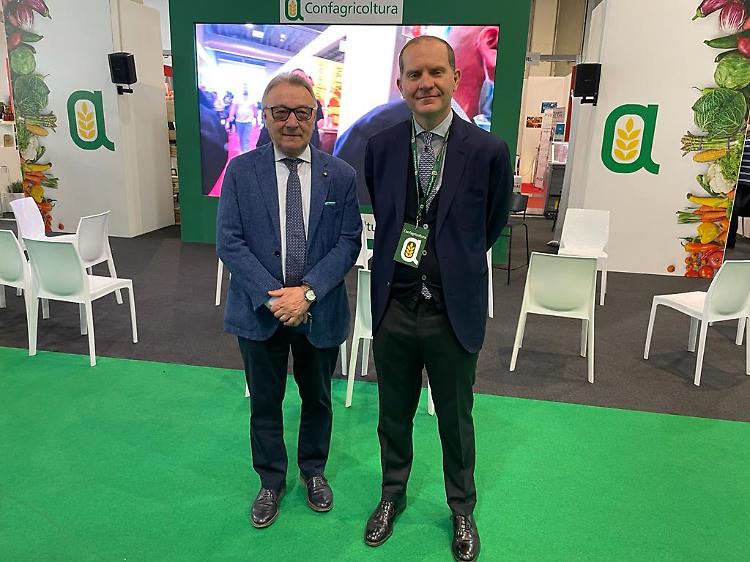Il presidente Crotti e il presidente Giansanti