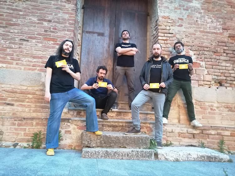 Il Direttivo di Cremonapalloza. Da sinistra, Carmine Caletti, Davide Viola, Daniele Conca, Matteo Codella, Michele Lanzi