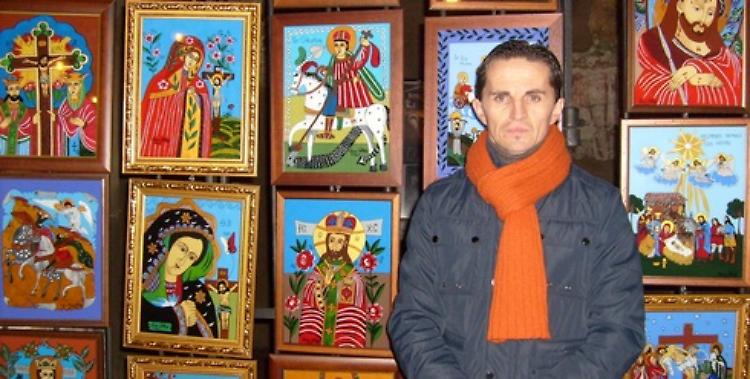 Zancu, maestro delle icone su vetro