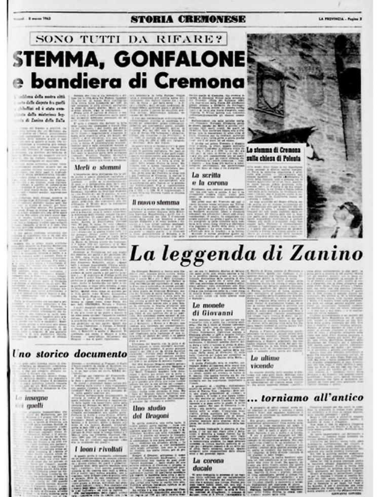 Stemma, gonfalone e bandiera di Cremona
