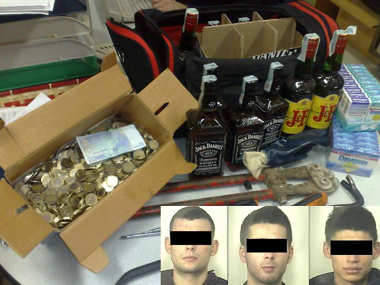 Furto con scasso, tre romeni in arresto