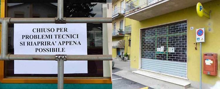 Serranda rotta, posta chiusa 10 giorni