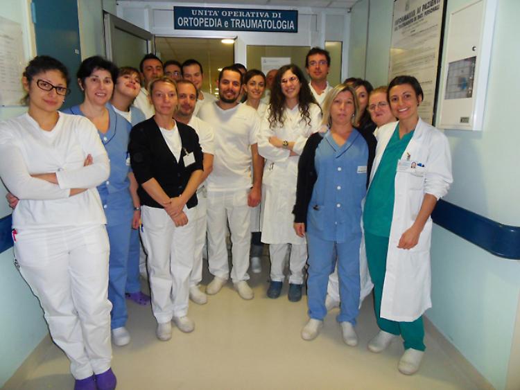 L'equipe di ortopedia