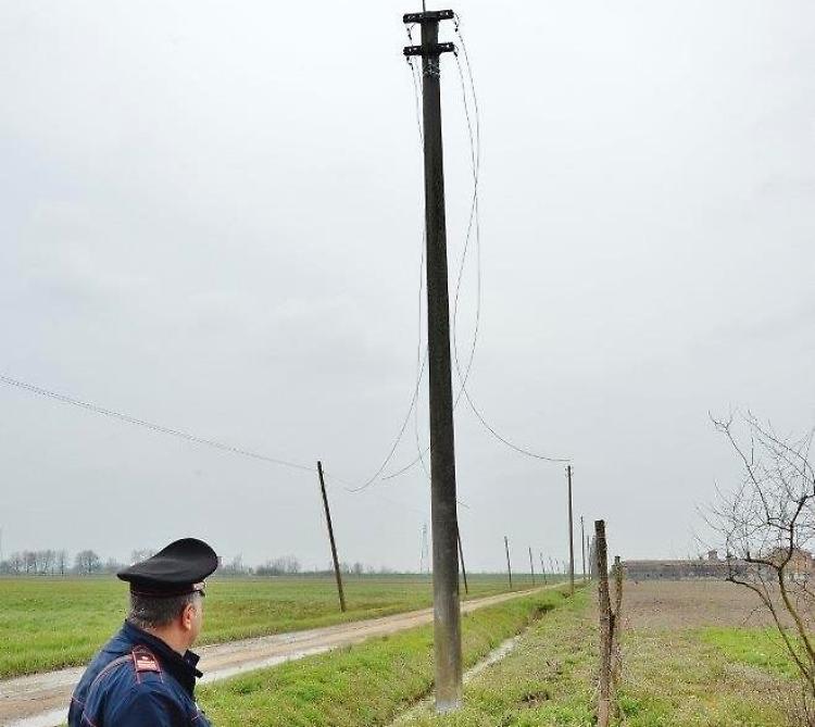 Tranciati e rubati i cavi dell'Enel