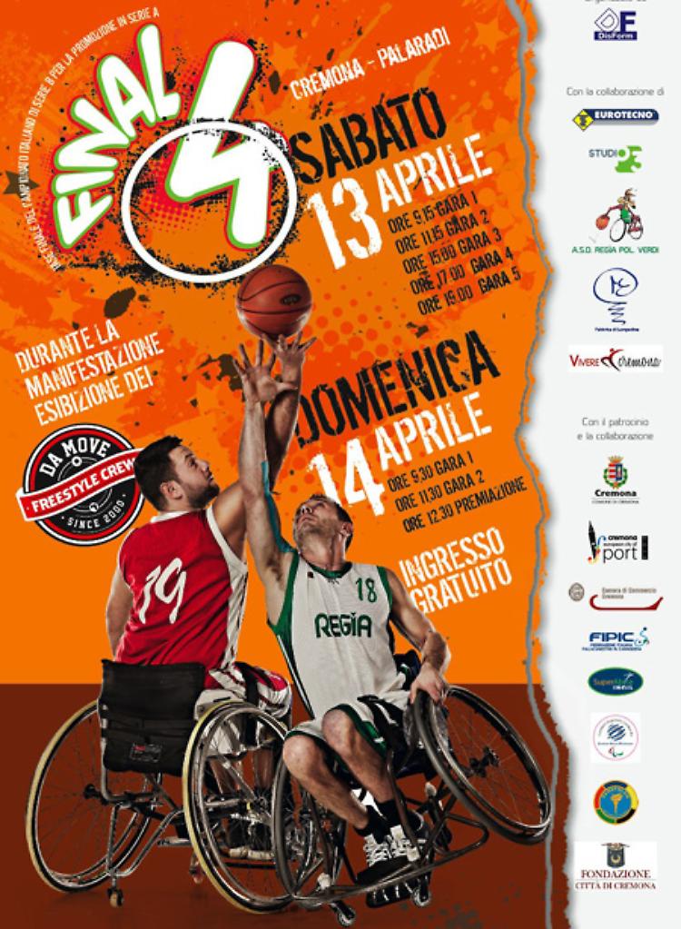 Final4 di basket in carrozzina al PalaRadi