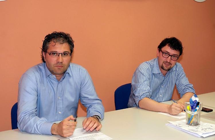 Omar Bragonzi e Matteo Piloni, il nuovo coordinatore del Pd col predecessore