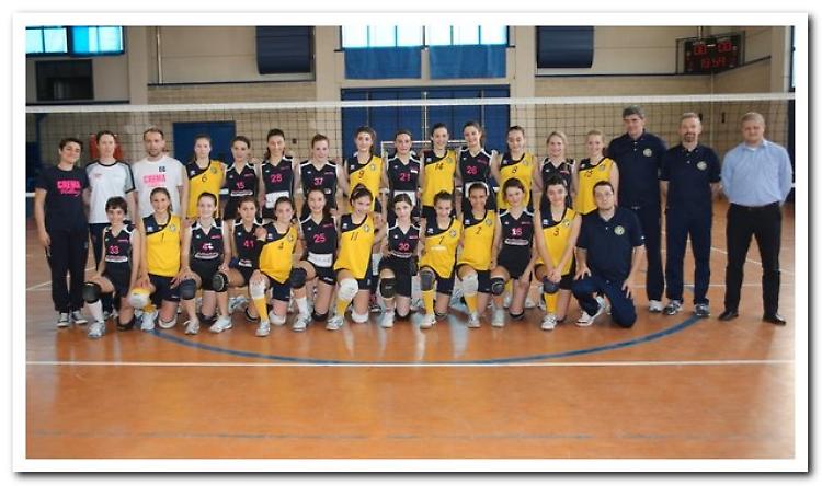 Crema Volley ed Esperia prima dell'incontro