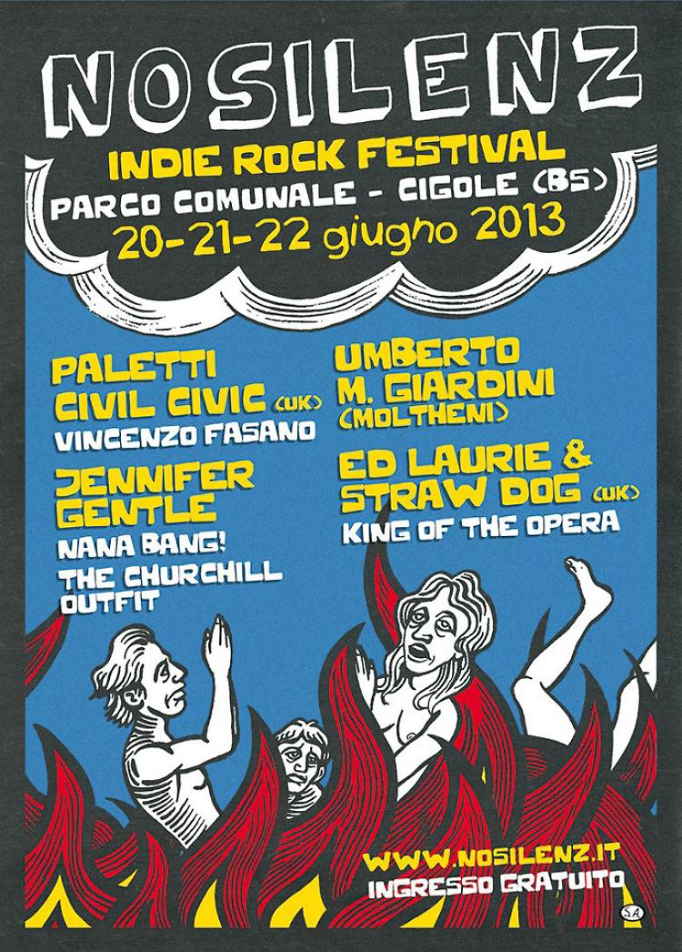 Dal 20 al 22 giugno a Cigole ''Nosilenz- indie rock festival''