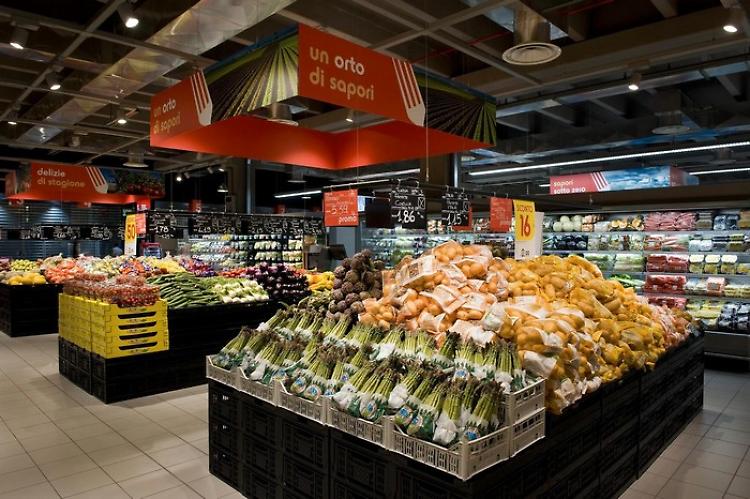 L'interno di un supermercato