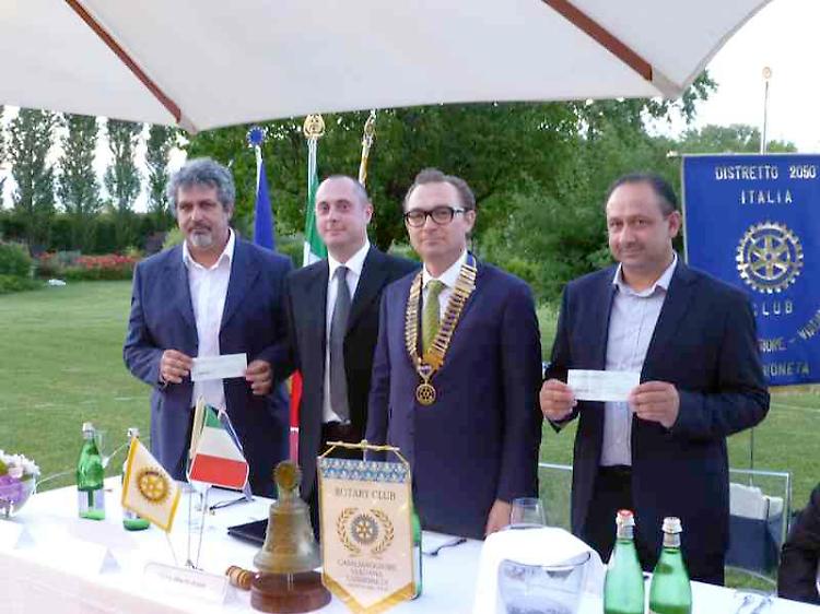 Rotary Casalmaggiore Viadana Sabbioneta, passaggio di consegne da Pietro Alberto Grazzi a Mario Fazzi