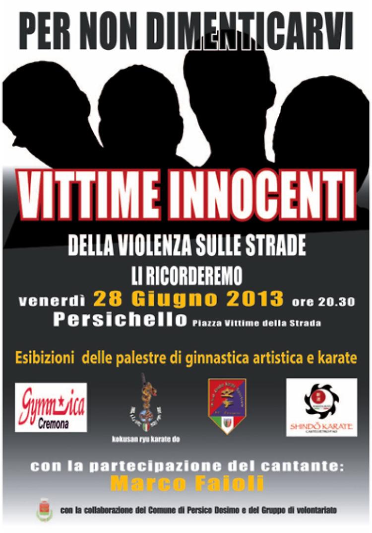Musica e sport in piazza per le ‘Vittime della strada’