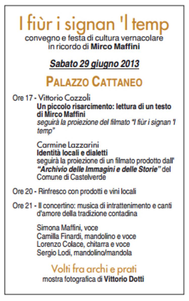 Domani a palazzo Cattaneo poesia in ricordo di Mirco Maffini
