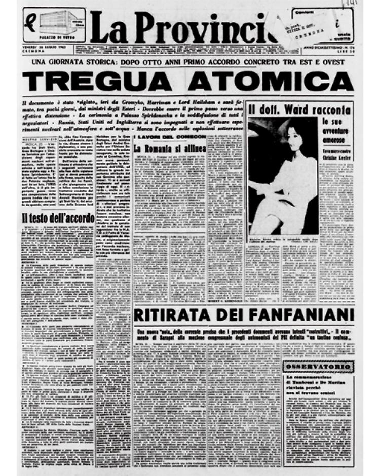 Giornata storica: accordo dopo 8 anni tra Est e Ovest per una tregua "atomica"