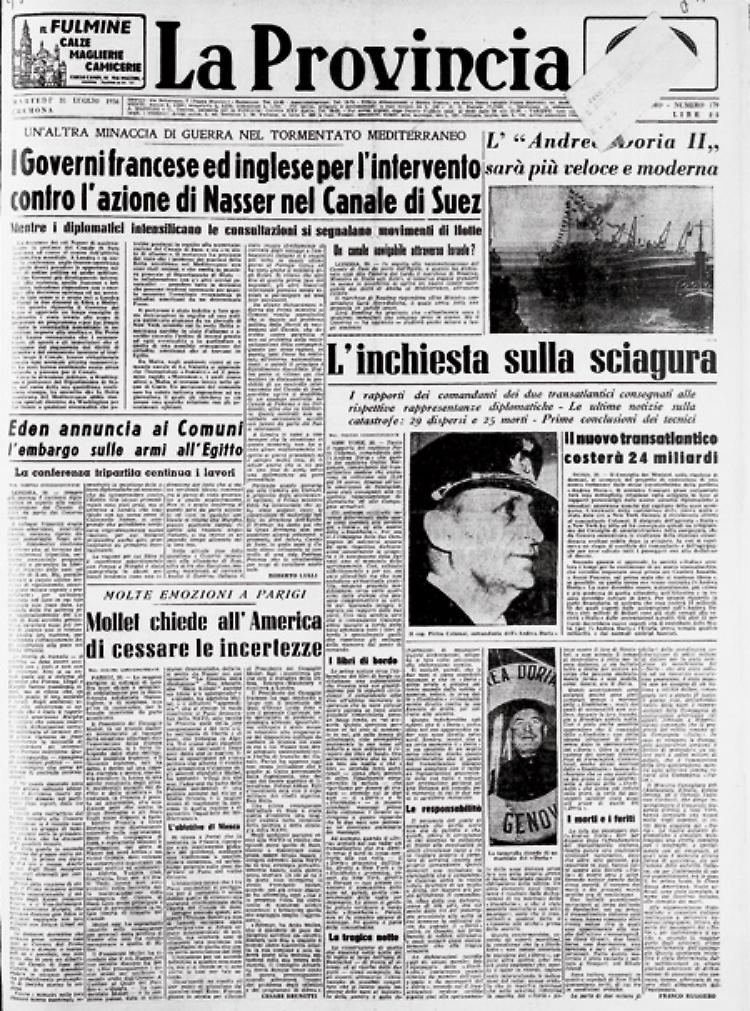 Il governo egiziano di Nasser vuole nazionalizzare il Canale di Suez. Francesi e inglesi non ci stanno