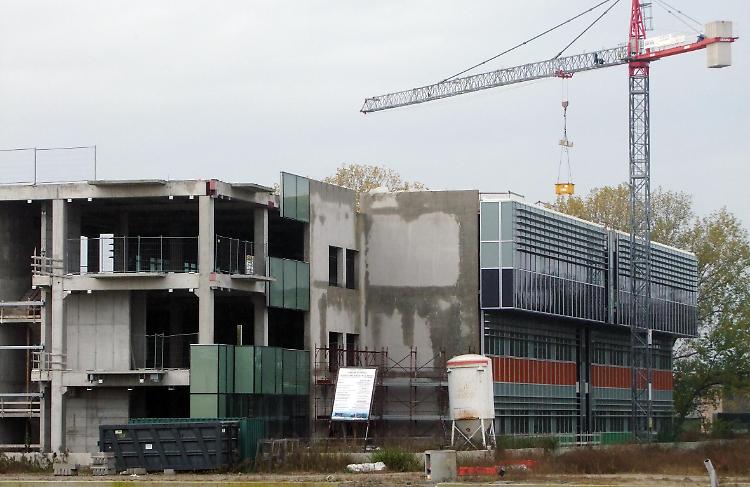 Il cantiere della scuola di Cl