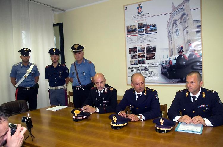 La conferenza stampa congiunta di carabinieri e polizia stradale