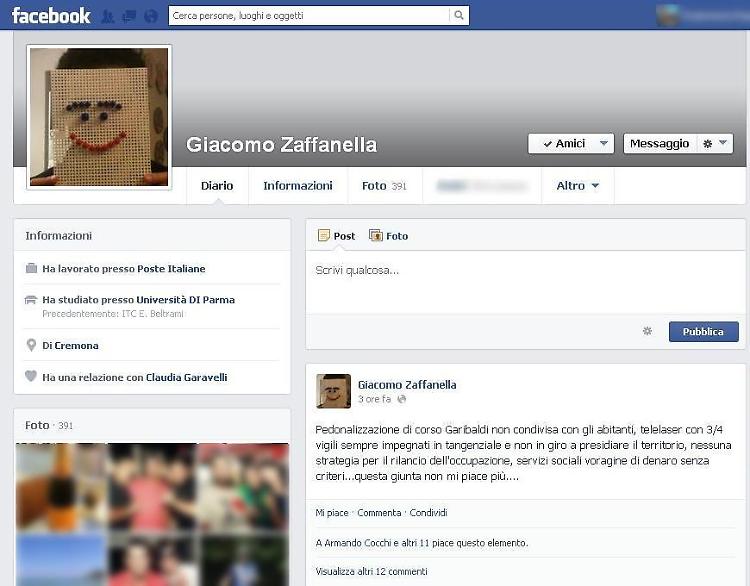 Zaffanella all'attacco: 'La giunta non mi piace più'