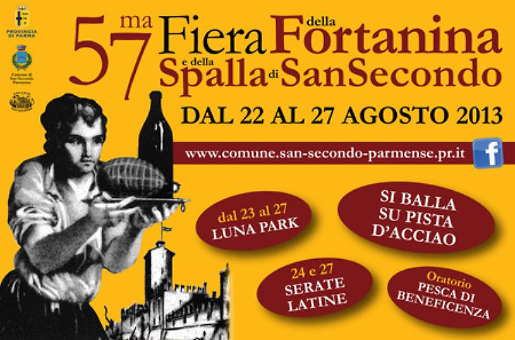 Dal 22 al 27 agosto la Fiera della Fortanina e della spalla di San Secondo