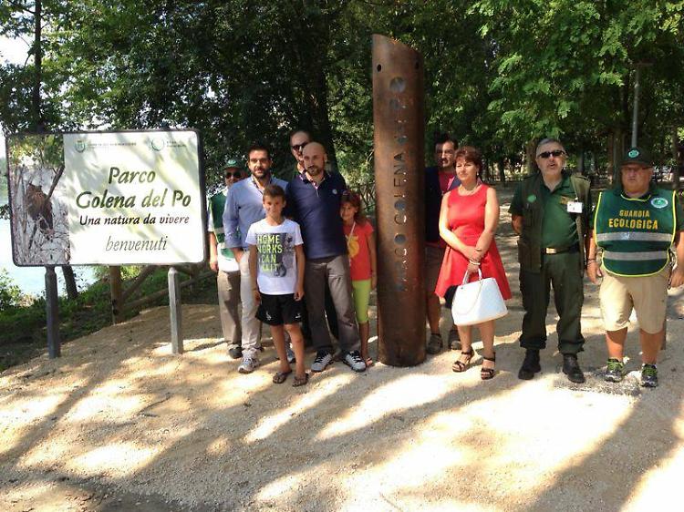 Ecco il 'nuovo' ingresso del parco Golena del Po