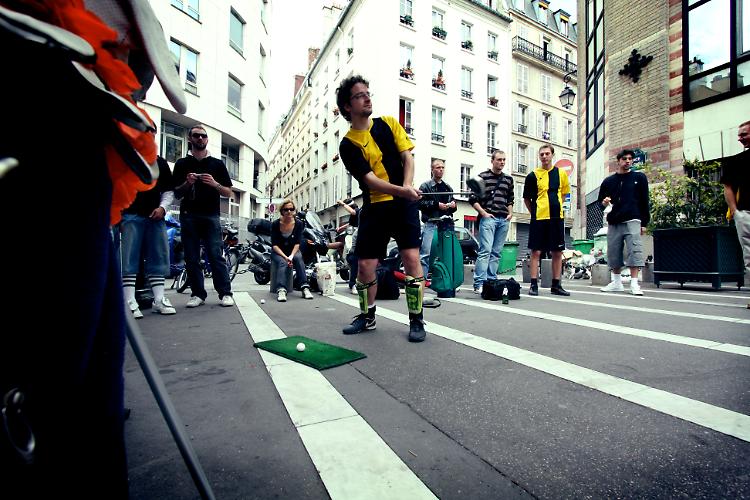 Una gara di Street Golf