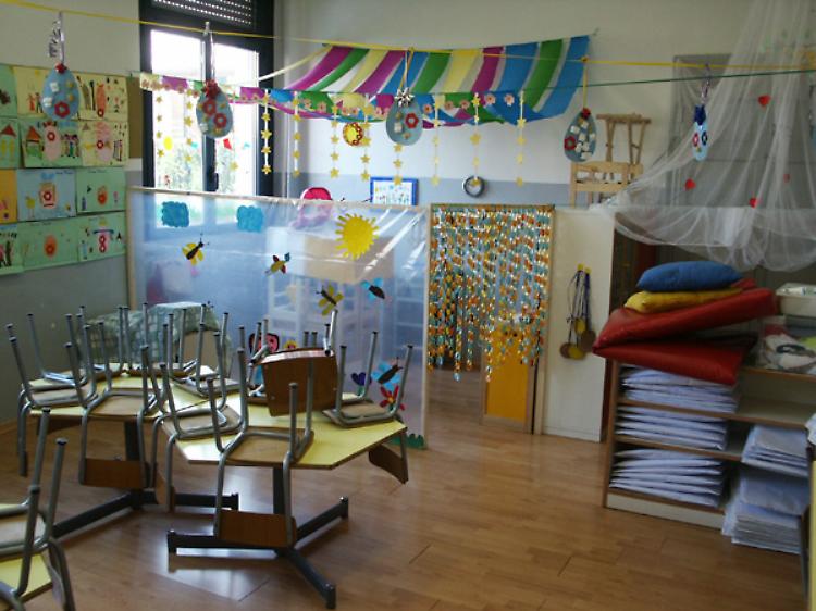 L'interno della materna di Rivolta