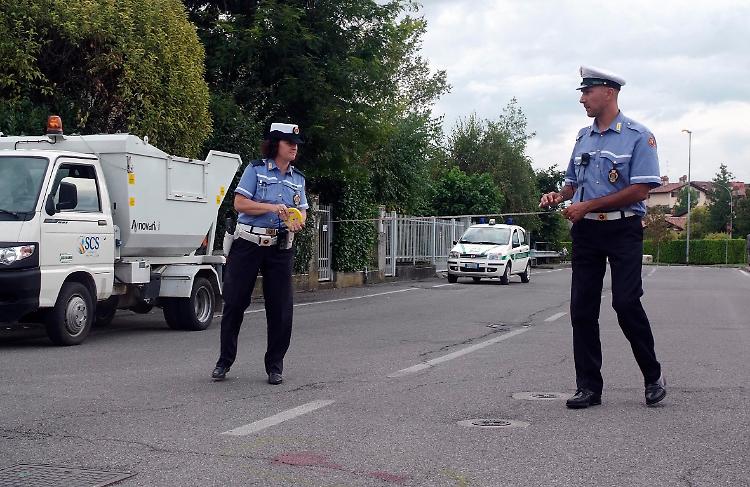 I rilievi degli agenti della polizia locale