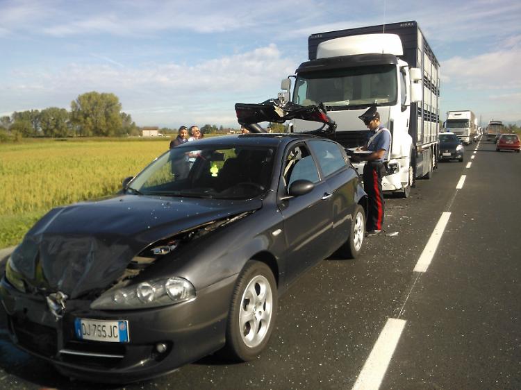 La scena dell'incidente