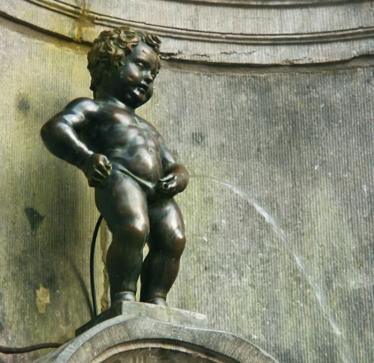 Il manneken pis a Bruxelles