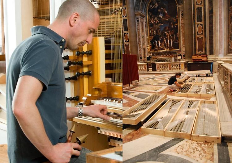 Giani restaura gli organi della basilica di San Pietro